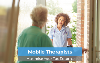 Tax deductions for mobile therapists can be complicated so get advice to maximise your tax return